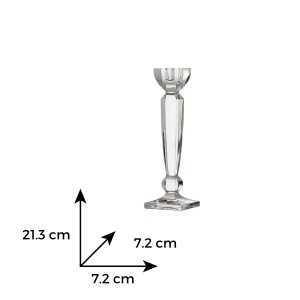 OLYMPIA Sfesnic cristal Bohemia 21 cm - Img 3