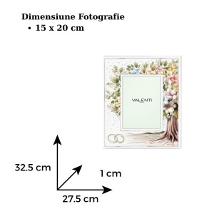 Rama Foto "Bellagio" 15x20 cm Pomul Vietii - verighete cadou Nunta (LS103-4X) 