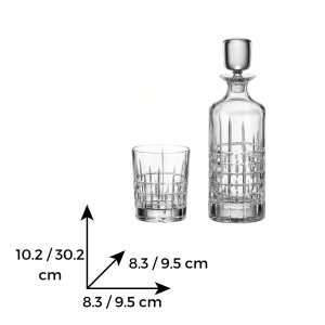 RICKY - Pahare whisky si decanter Cristal Bohemia (set 7 piese) (99999-15715-A33)