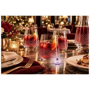 SANDRA FROZEN - Pahare apa sticla cristalina Bohemia 380 ml (set 6 bucati) (23013-380-CH019)