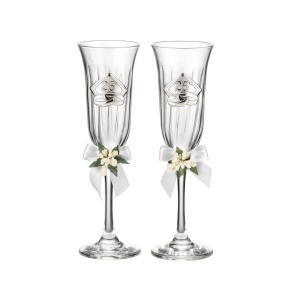 Set 2 pahare sampanie - cadou aniversare  25 Ani Casatorie (16501)
