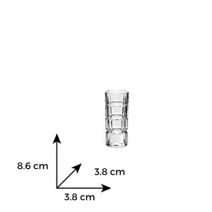 SQUARE Set 6 pahare cristal Bohemia shot 40 ml - Img 7