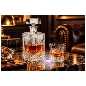 WINDSOR - Pahare whisky si decanter Cristal Bohemia (set 7 piese) (99999-01501-A68-709-02)