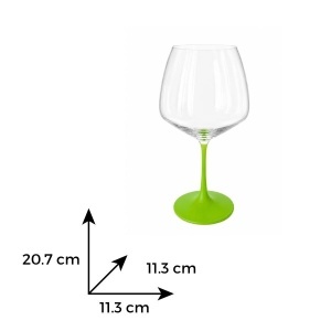 AMSTERDAM Set 4 pahare sticla cristalina Bohemia Gin Tonic 580 ml (GIN580) - DIMINESIUNI