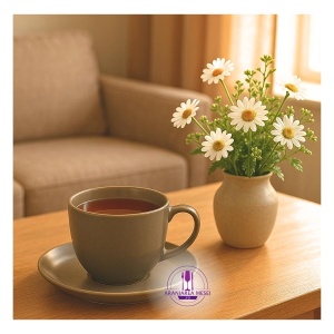 ANTALYA Serviciu ceai/cappuccino portelan 6 persoane 240 ml - Img 4