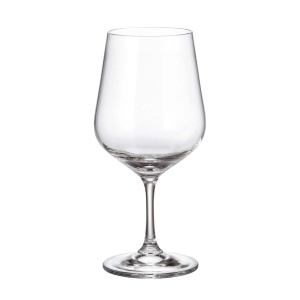 APUS Set 6 pahare sticla cristalina Bohemia vin rosu 580 ml - Img 4