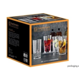 ASPEN Set 4 pahare sticla cristalina apa 309 ml - Img 5