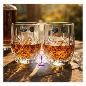 BRIXTON Set 6 pahare cristal Bohemia whisky 380 ml