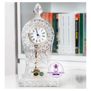Ceas cu pendul cristal Bohemia 30.5 cm - Img 7