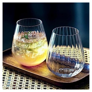 COLUMBA OPTIC Set 6 pahare sticla cristalina whisky 380 ml - Img 4
