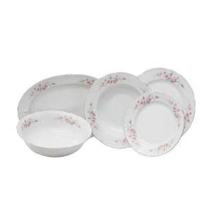 CONSTANCE decor FLORAL Serviciu masa portelan Bohemia 6 persoane ( 20 piese )