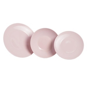 DALIA ROSE - Serviciu de masa portelan (6 persoane - 18 piese) (DRSM-18)