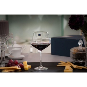 GISELLE Set 6 pahare sticla cristalina vin 580 ml - Img 1