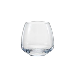 GISELLE Set 6 pahare sticla cristalina whisky fara picior 400 ml - Img 4