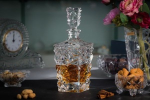 GLACIER Decantor cristal Bohemia whisky 900 ml - Img 2