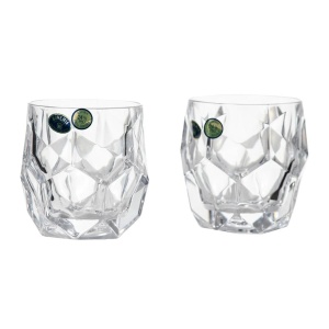 LUNAR Set 6 pahare cristal Bohemia whisky 320 ml - Img 2