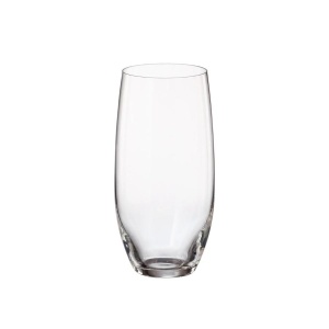 MERGUS Set 6 pahare sticla cristalina Bohemia apa / suc 470 ml - Img 1