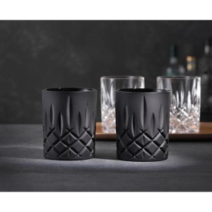 NOBLESSE BLACK Set 2 pahare sticla cristalina Nachtmann whisky 295 ml - Img 1
