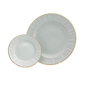 OCTAVIA Serviciu tort portelan 6 pesoane (7 piese) - Img 2