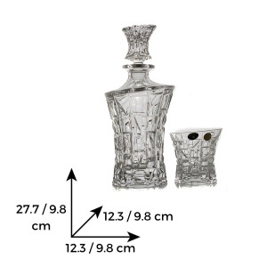 PATRIOT - Pahare whisky si decanter Cristal Bohemia (set 7 piese) (99999-47610-607)