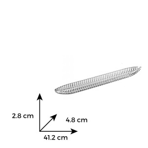 Platou servire cristal Bohemia 41 cm - Img 4