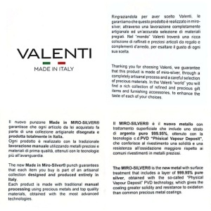 CERTIFICAT DE GRANTIE VALENTI