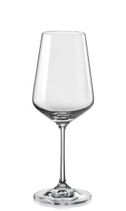 SANDRA Set 6 pahare sticla cristalina vin 350 ml - Img 4