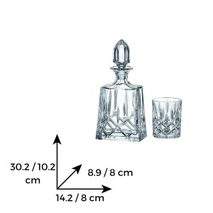 SHEFFIELD - Pahare whisky si decanter Cristal Bohemia (set 7 piese) (99999-52820-597)