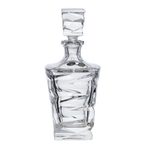 ZIG ZAG Decantor whisky cristal Bohemia 750 ml - Img 2