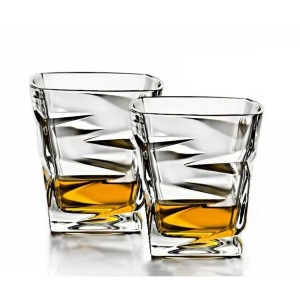 ZIG ZAG Set 6 pahare cristal Bohemia whisky 300 ml - Img 4