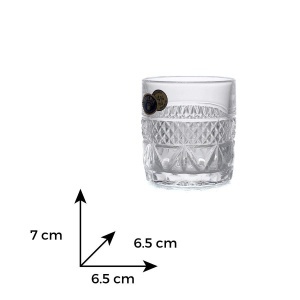 ANGELA - MADISON - Pahare whisky Cristal Bohemia 140 ml (set 6 bucati)  (24600-02000-140)
