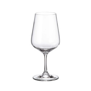 APUS Set 6 pahare sticla cristalina Bohemia vin rosu 450 ml - Img 5