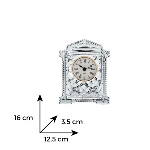 Ceas cristal 16 cm (cadran auriu) - Img 2