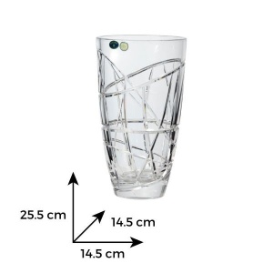 GALAXIS Vaza cristal dreapta 25.5 cm - Img 3