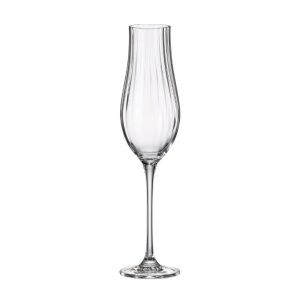 LIMOSA OPTIC Set 6 pahare sticla cristalina Bohemia sampanie 300 ml