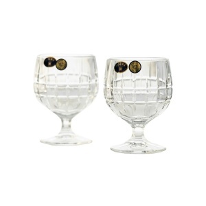 LONDON Set 6 pahare cristal Bohemia cognac 250 ml - Img 2
