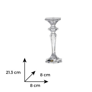 LUXOR Sfesnic cristal Bohemia 21 cm - Img 2