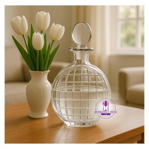 MAGNIFIER Decantor cristal Bohemia sherry / tuica 650 ml - Img 3