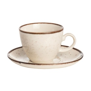 NAXOS Serviciu ceai/cappuccino portelan 6 persoane 200 ml