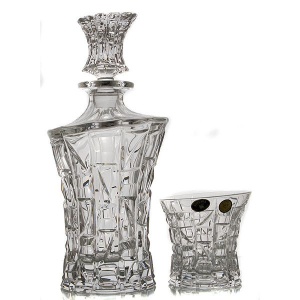 PATRIOT Set 6 pahare si decantor cristal whisky - Img 5