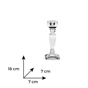 ROXANA Sfesnic cristal Bohemia 18 cm - Img 3