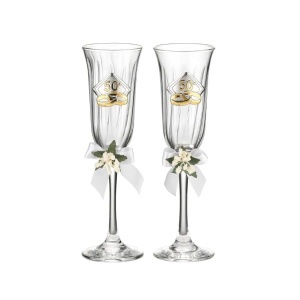 Set 2 pahare sampanie - cadou aniversare 50 Ani Casatorie (16502) 