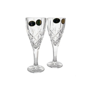 SHEFFIELD Set 6 pahare cristal Bohemia lichior 50 ml - Img 2