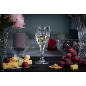 SHEFFIELD Set 6 pahare cristal Bohemia vin 330 ml - Img 1