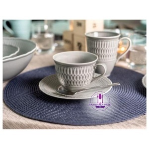 SOFIA MOONY Serviciu ceai / cafea portelan 6 persoane 250 ml