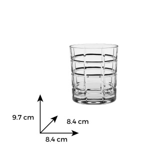 SQUARE - Pahare whisky Cristal Bohemia 320 ml (set 6 bucati) (20309-11182-320)