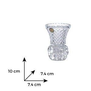 Vaza evazata Cristal Bohemia 10 cm (87800-02010-102) 
