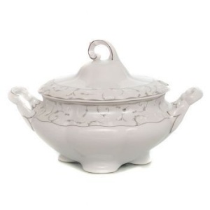 VIVIEN decor ARGINT Supiera cu capac portelan 2800 ml - Img 2