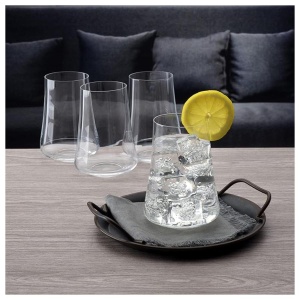 XTRA Set 6 pahare sticla cristalina apa/suc 400 ml - Img 1