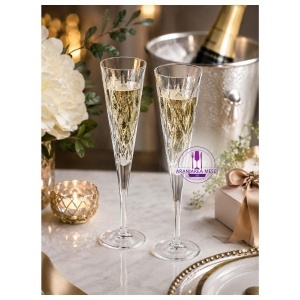 YORK - Pahare sampanie Cristal Bohemia 160 ml (set 6 bucati) (13000-11035-160)